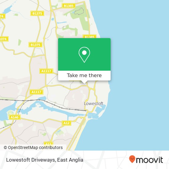Lowestoft Driveways map