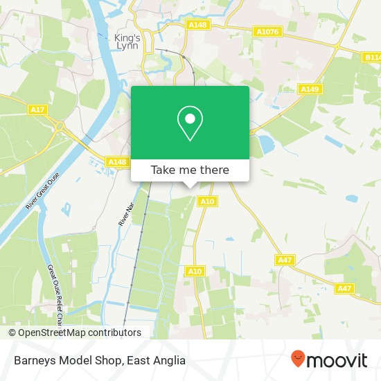 Barneys Model Shop map