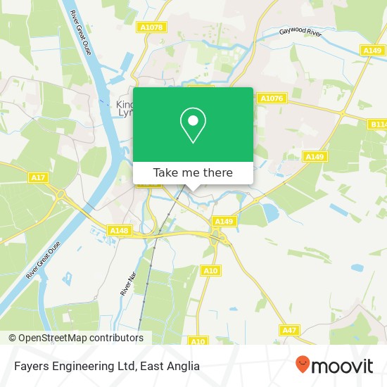 Fayers Engineering Ltd map