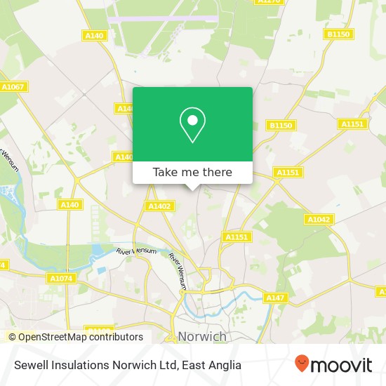 Sewell Insulations Norwich Ltd map