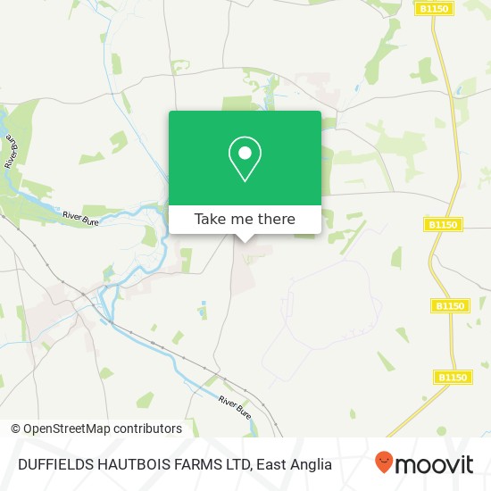 DUFFIELDS HAUTBOIS FARMS LTD map