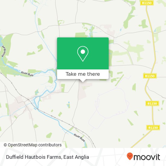 Duffield Hautbois Farms map