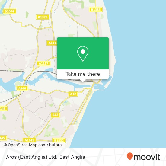 Aros (East Anglia) Ltd. map