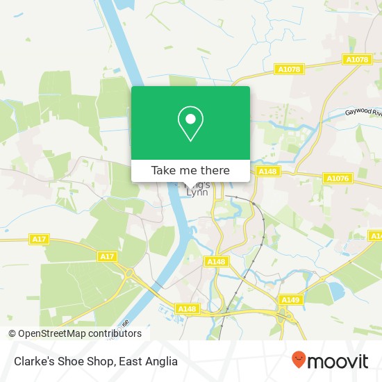 Clarke's Shoe Shop map