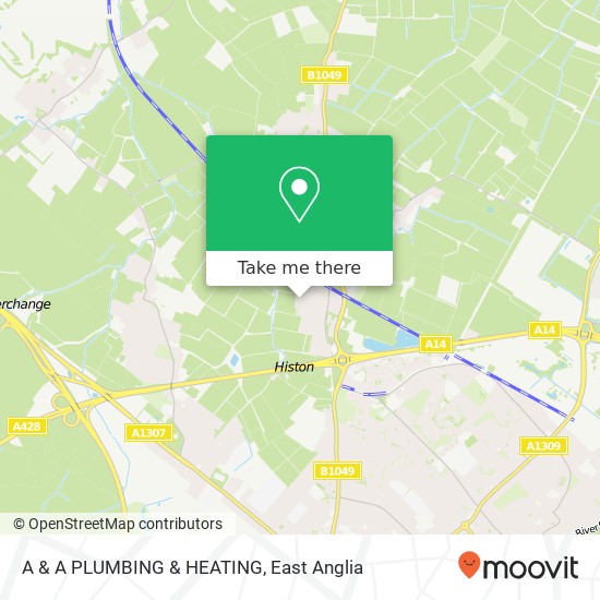 A & A PLUMBING & HEATING map