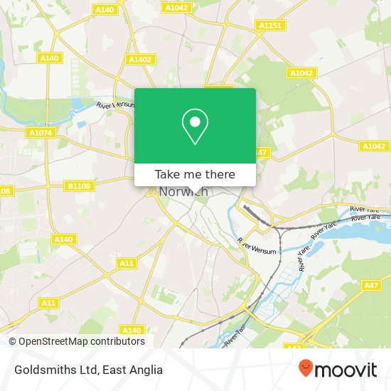 Goldsmiths Ltd map