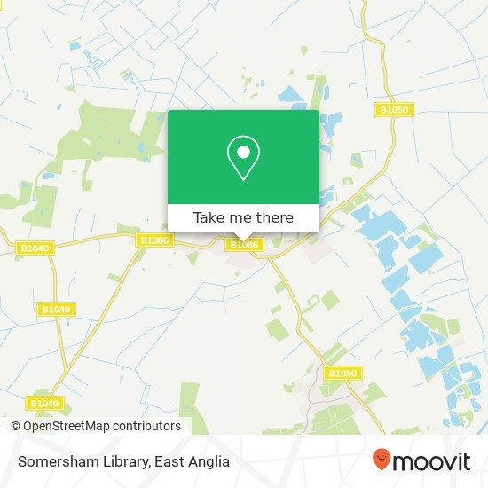 Somersham Library map