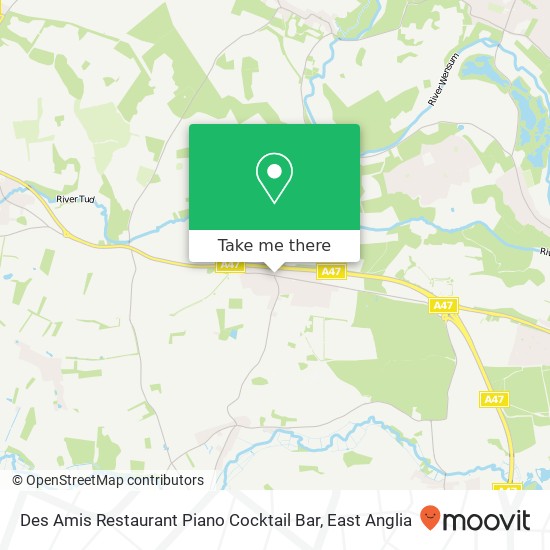 Des Amis Restaurant Piano Cocktail Bar map