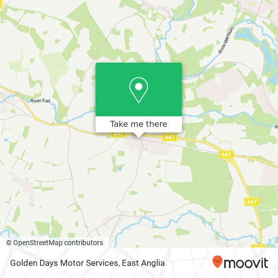 Golden Days Motor Services map