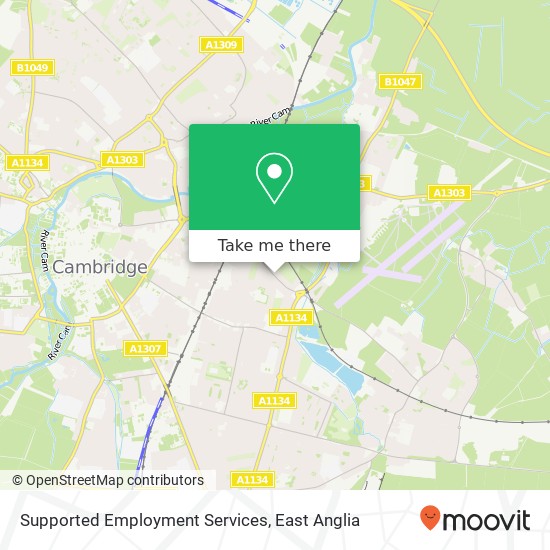 Supported Employment Services map