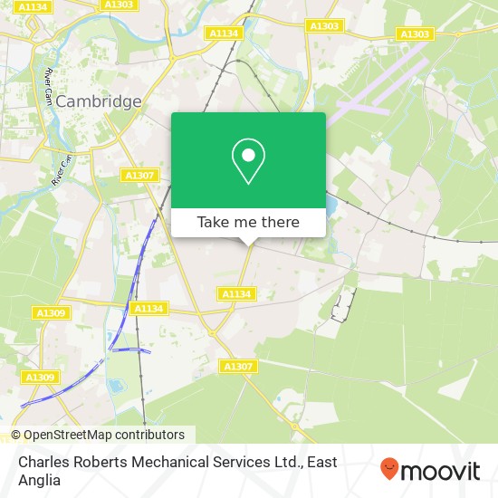 Charles Roberts Mechanical Services Ltd. map