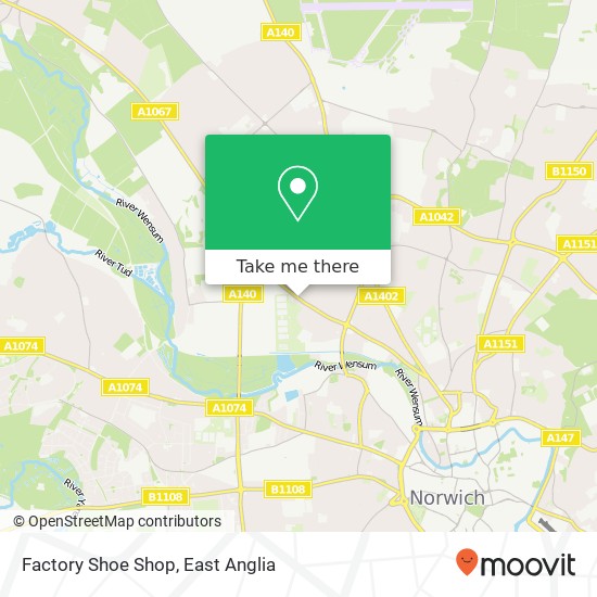 Factory Shoe Shop map