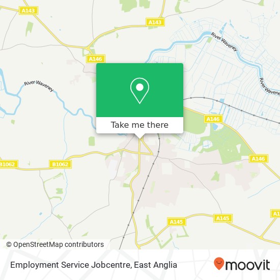 Employment Service Jobcentre map