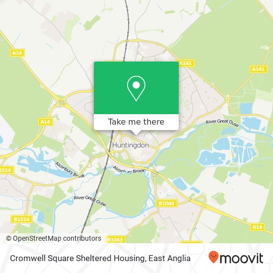 Cromwell Square Sheltered Housing map