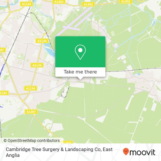 Cambridge Tree Surgery & Landscaping Co map