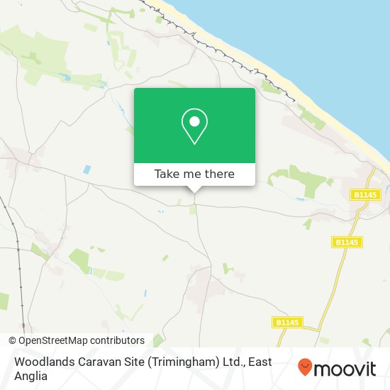 Woodlands Caravan Site (Trimingham) Ltd. map