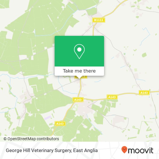 George Hill Veterinary Surgery map