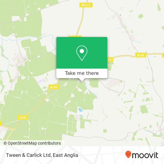 Tween & Carlick Ltd map