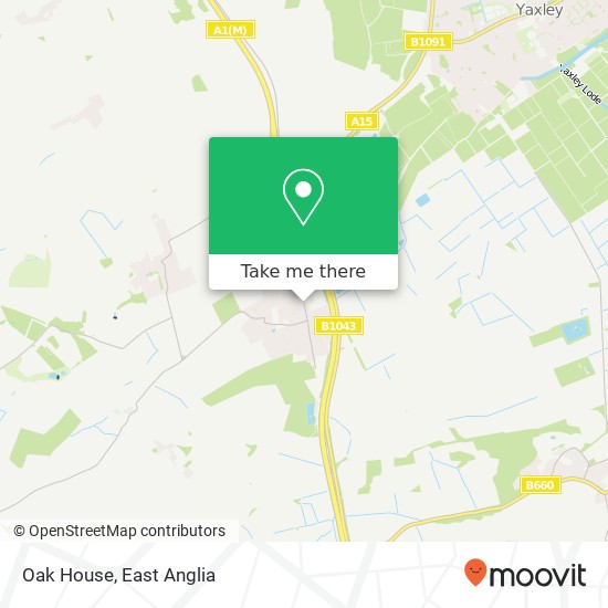 Oak House map