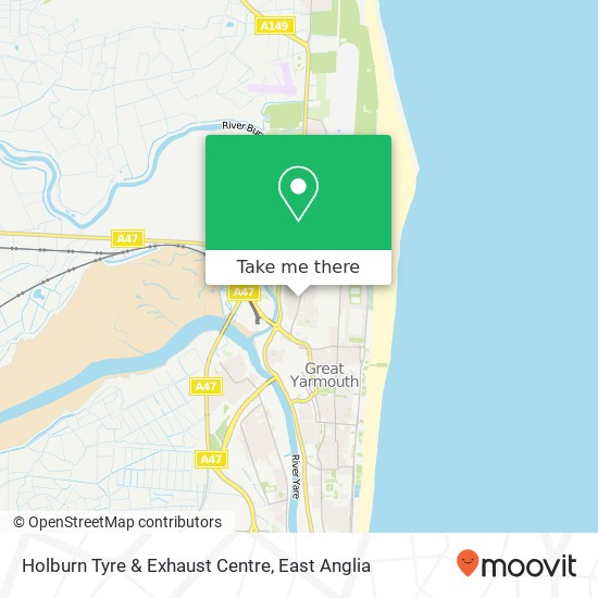 Holburn Tyre & Exhaust Centre map