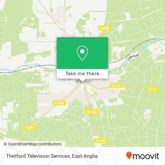 Thetford Television Services map