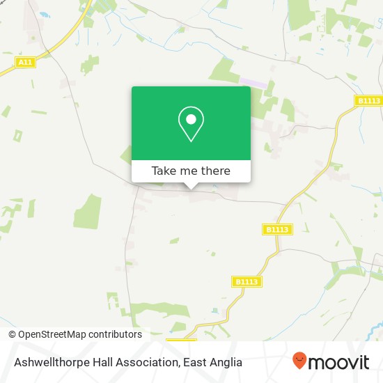 Ashwellthorpe Hall Association map