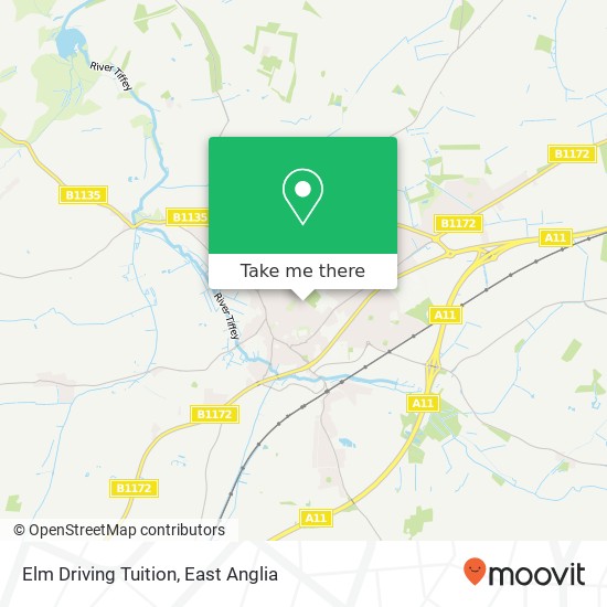 Elm Driving Tuition map