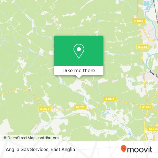 Anglia Gas Services map