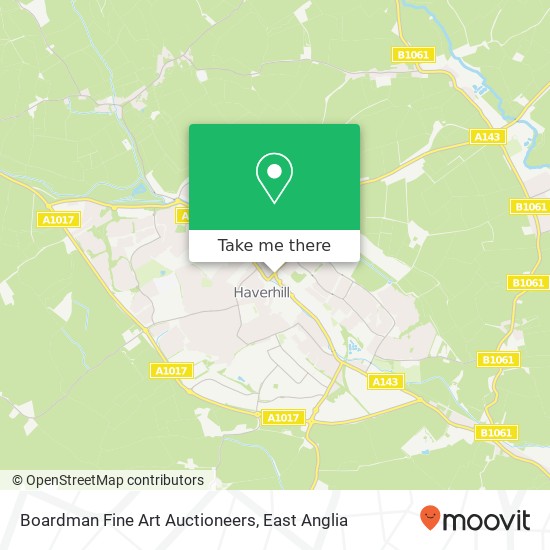 Boardman Fine Art Auctioneers map