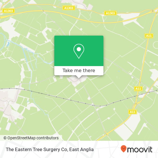 The Eastern Tree Surgery Co map