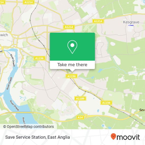 Save Service Station map