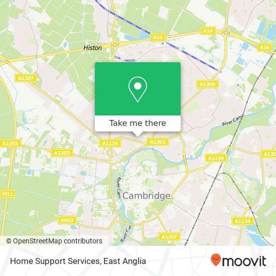 Home Support Services map