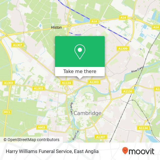 Harry Williams Funeral Service map