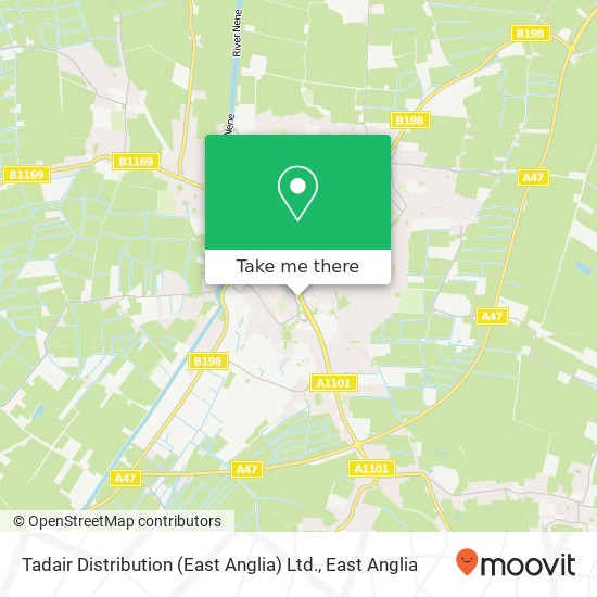 Tadair Distribution (East Anglia) Ltd. map