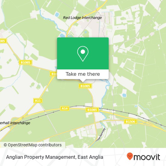 Anglian Property Management map