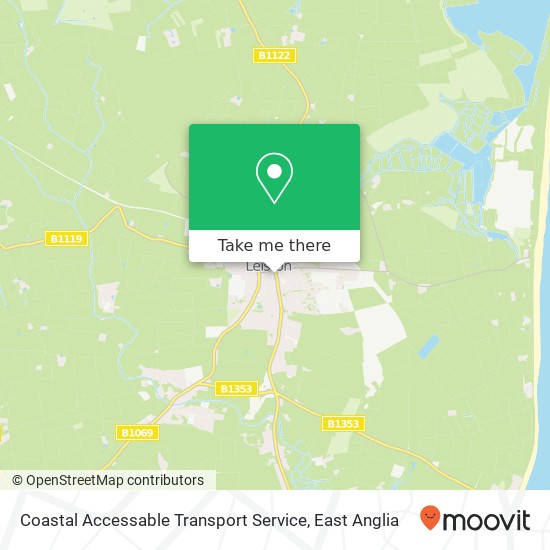 Coastal Accessable Transport Service map