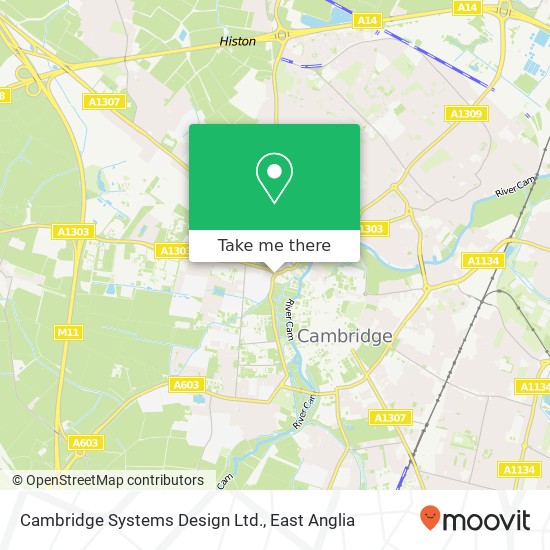 Cambridge Systems Design Ltd. map