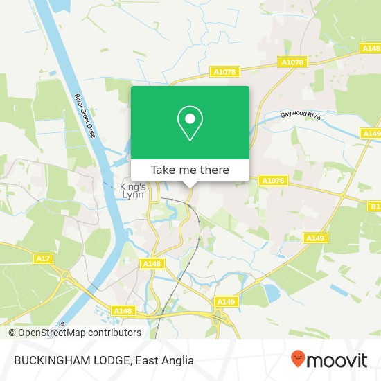 BUCKINGHAM LODGE map