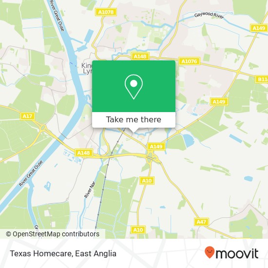 Texas Homecare map