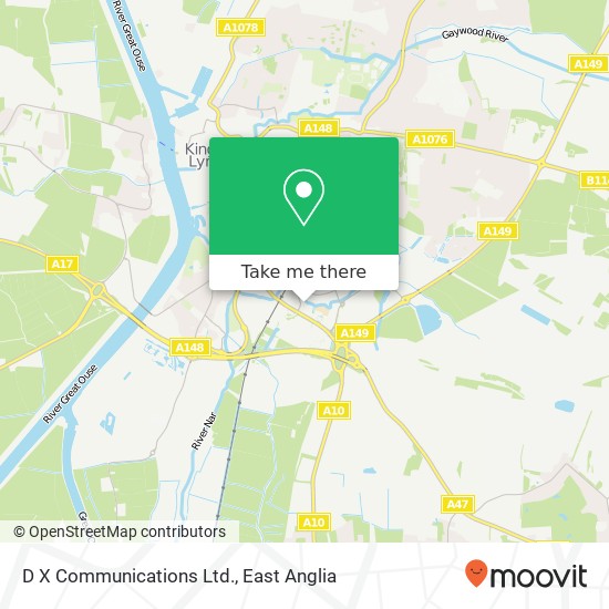 D X Communications Ltd. map