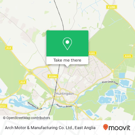 Arch Motor & Manufacturing Co. Ltd. map