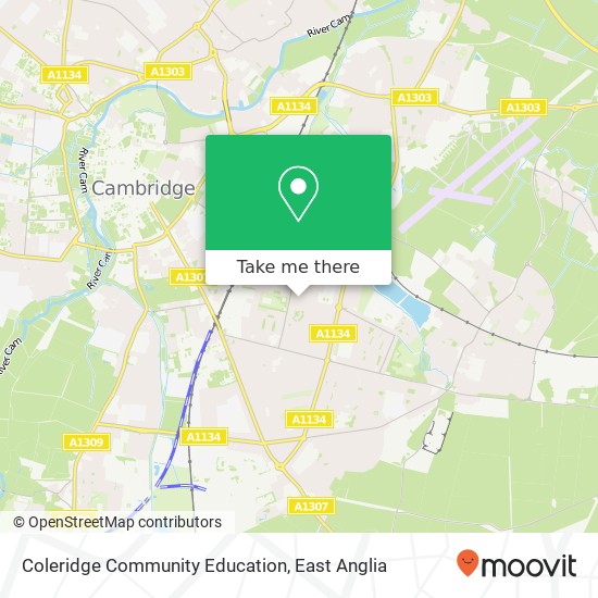 Coleridge Community Education map