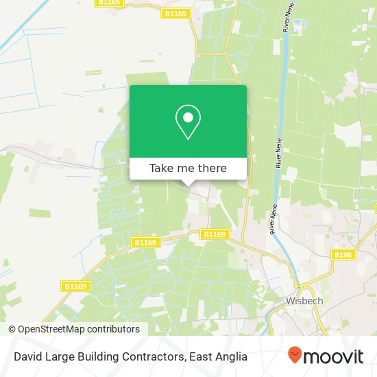 David Large Building Contractors map