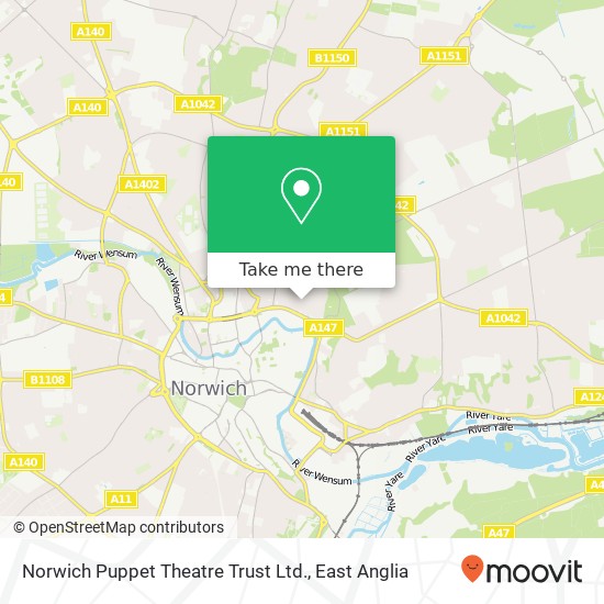 Norwich Puppet Theatre Trust Ltd. map