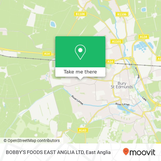 BOBBY'S FOODS EAST ANGLIA LTD map