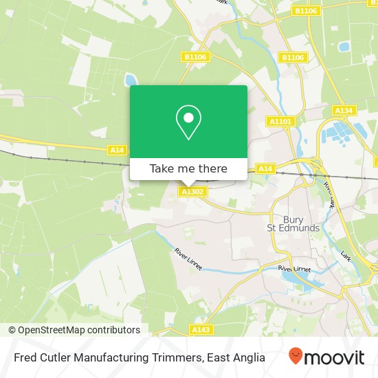 Fred Cutler Manufacturing Trimmers map