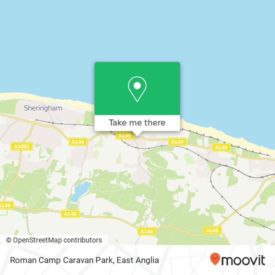 Roman Camp Caravan Park map