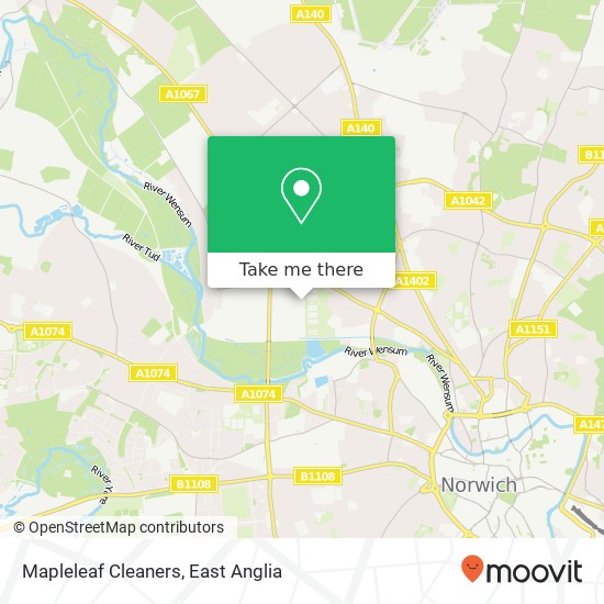 Mapleleaf Cleaners map