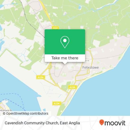 Cavendish Community Church map