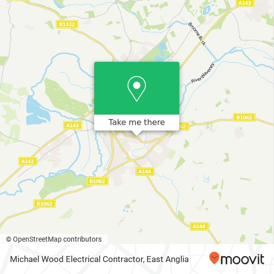 Michael Wood Electrical Contractor map